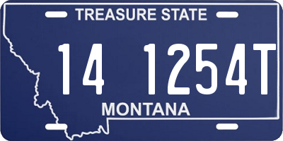 MT license plate 141254T