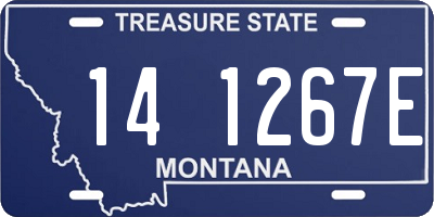 MT license plate 141267E