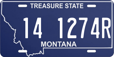 MT license plate 141274R