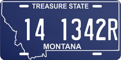 MT license plate 141342R