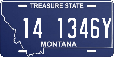 MT license plate 141346Y