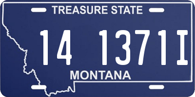MT license plate 141371I
