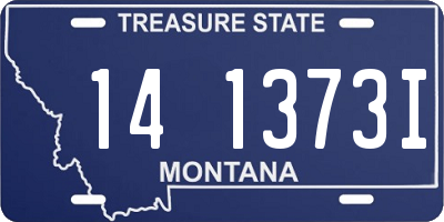MT license plate 141373I