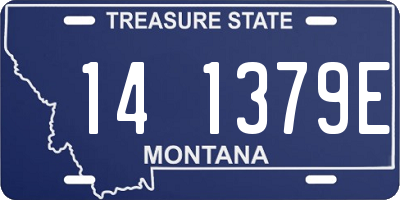 MT license plate 141379E