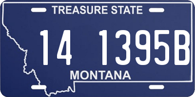 MT license plate 141395B