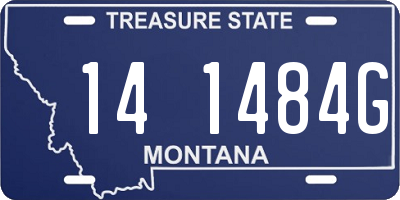 MT license plate 141484G
