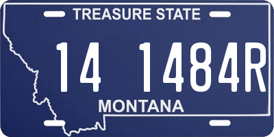 MT license plate 141484R