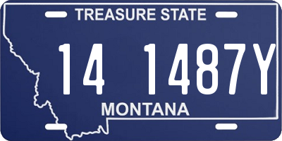 MT license plate 141487Y
