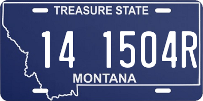 MT license plate 141504R