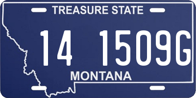 MT license plate 141509G