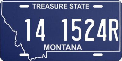 MT license plate 141524R