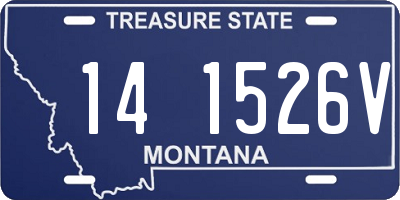 MT license plate 141526V