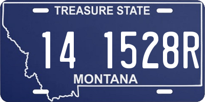 MT license plate 141528R