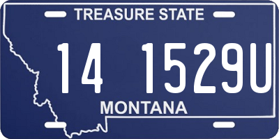 MT license plate 141529U