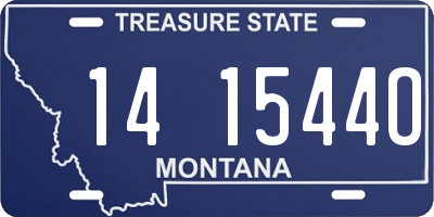 MT license plate 141544O
