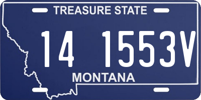 MT license plate 141553V