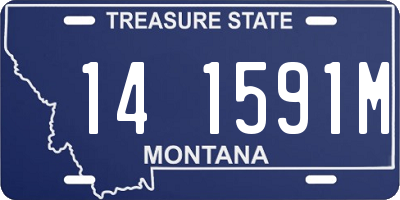 MT license plate 141591M