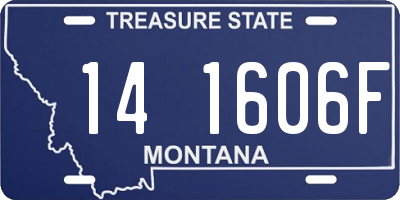 MT license plate 141606F