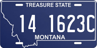 MT license plate 141623C