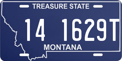 MT license plate 141629T