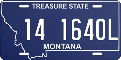 MT license plate 141640L