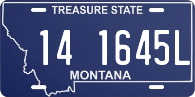 MT license plate 141645L