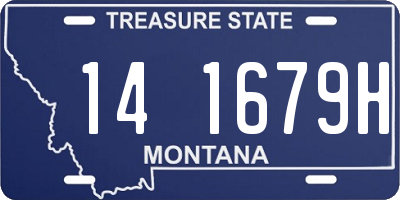 MT license plate 141679H