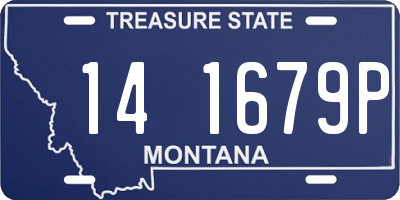 MT license plate 141679P