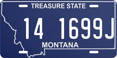 MT license plate 141699J