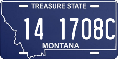 MT license plate 141708C