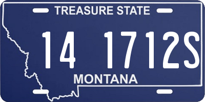 MT license plate 141712S