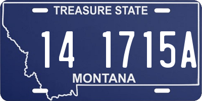 MT license plate 141715A