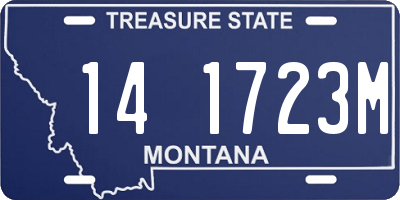 MT license plate 141723M