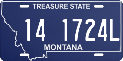 MT license plate 141724L