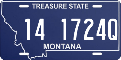 MT license plate 141724Q