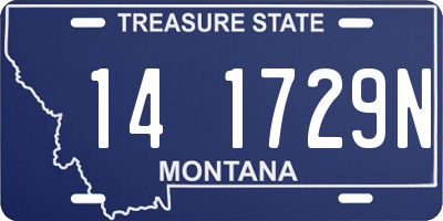 MT license plate 141729N