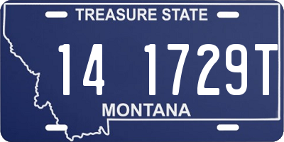 MT license plate 141729T