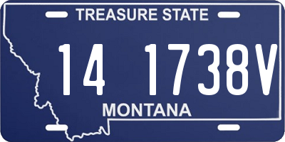 MT license plate 141738V