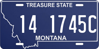 MT license plate 141745C