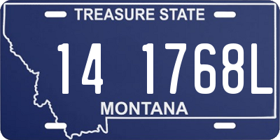 MT license plate 141768L