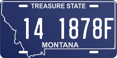 MT license plate 141878F