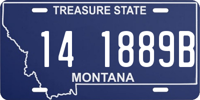MT license plate 141889B