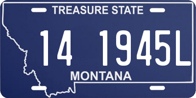 MT license plate 141945L