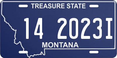 MT license plate 142023I