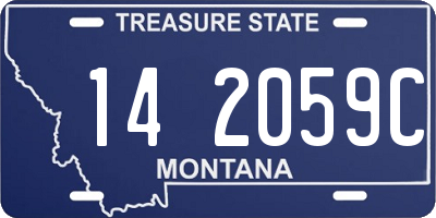 MT license plate 142059C