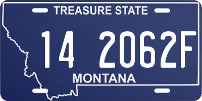 MT license plate 142062F