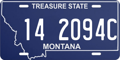 MT license plate 142094C