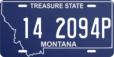 MT license plate 142094P