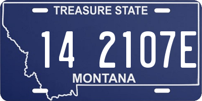 MT license plate 142107E