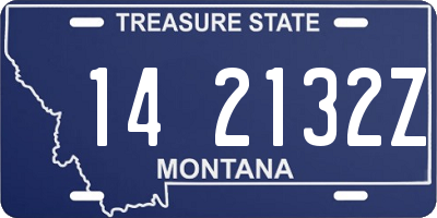 MT license plate 142132Z